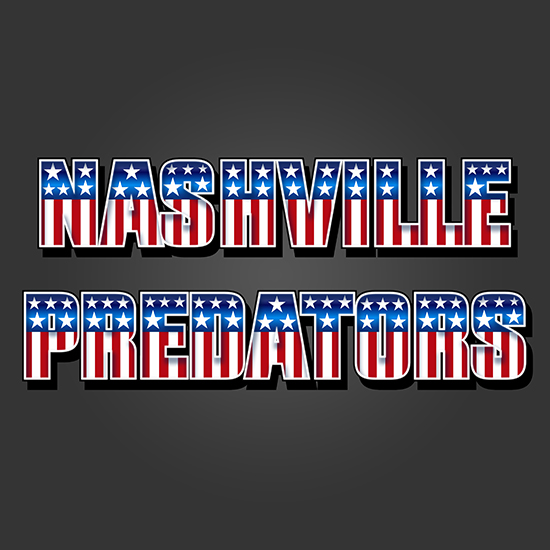 Nashville Predators American Captain Logo vinyl decal